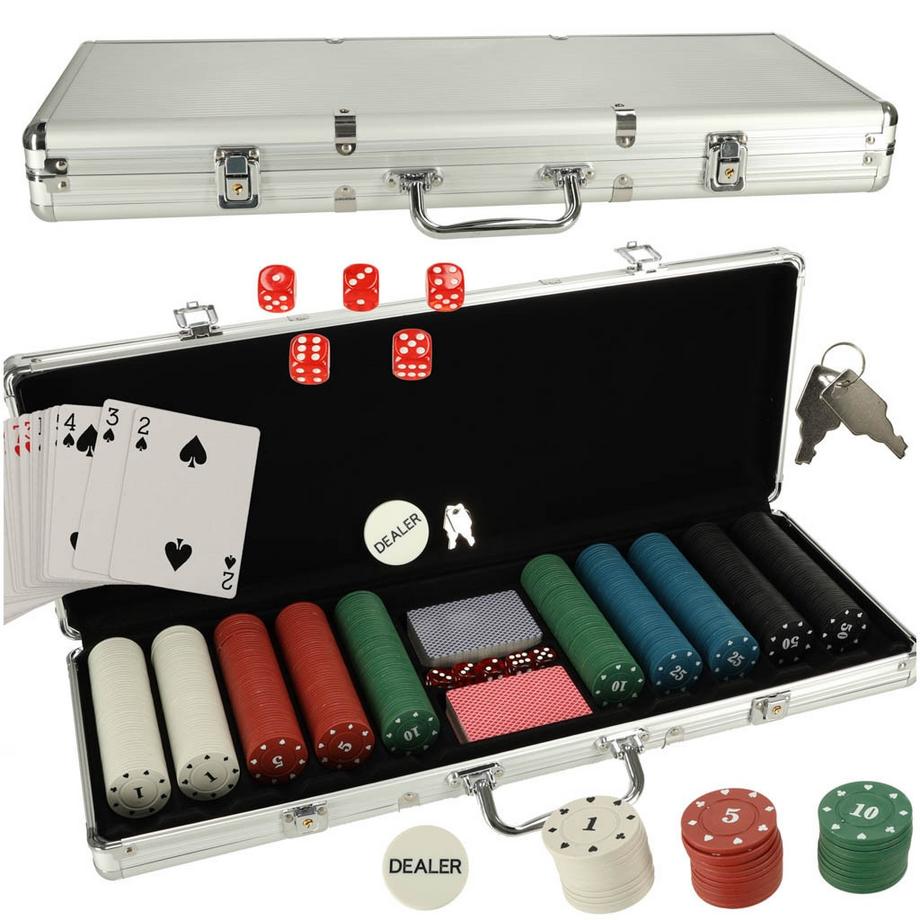 Gameloot  Pokerset mit 500 Chips und Decks 