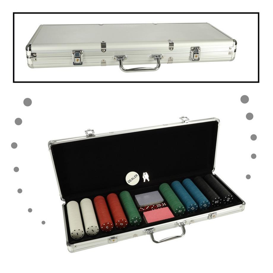 Gameloot  Pokerset mit 500 Chips und Decks 