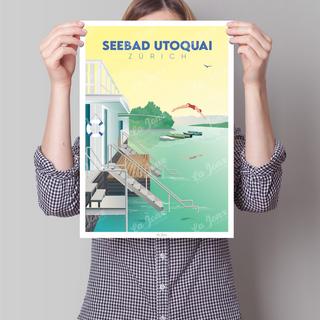 La-Jonx Seebad Utoquai - Poster  