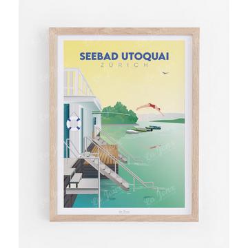 Seebad Utoquai - Poster
