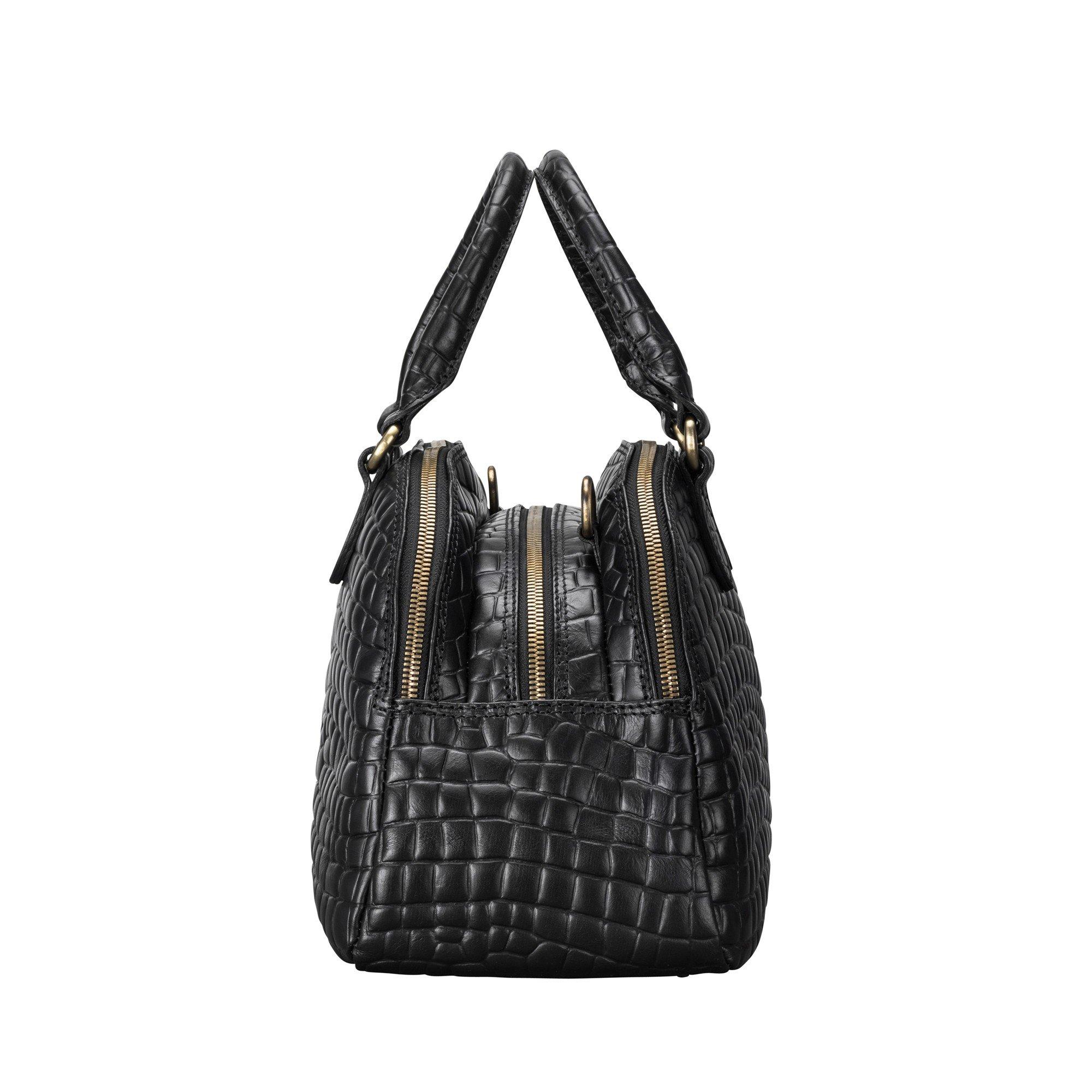 Maxwell Scott  LilianaS Croco -  Bowling Bag Handtasche in Krokodil Optik 