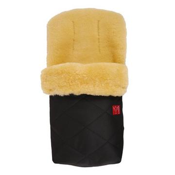 Lammfell Fusssack Natura black