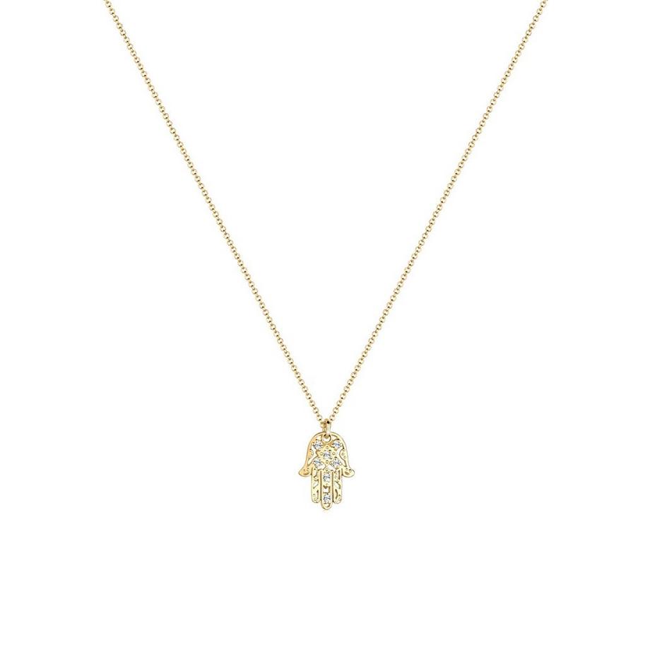 Elli  Collier Main D'hamsa Avec Cristaux 