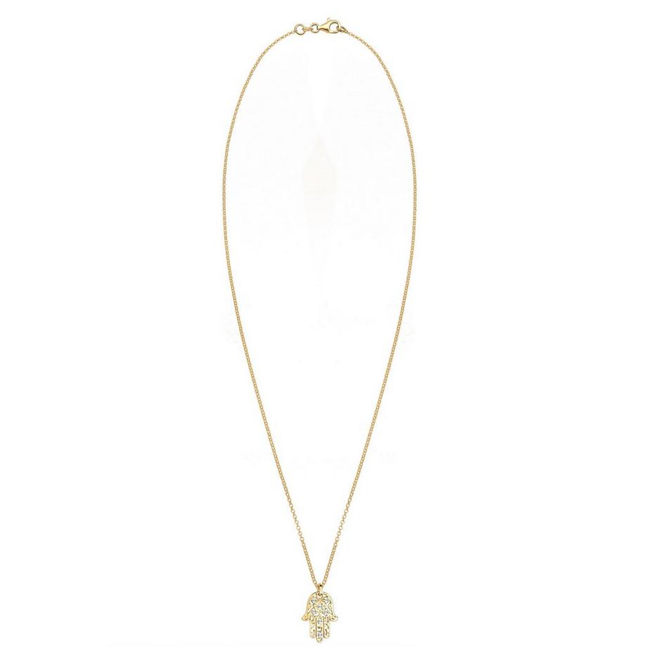 Elli  Collier Main D'hamsa Avec Cristaux 