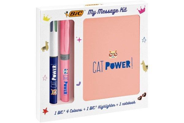 Image of BIC Schreibset My Message, Catpower 3 Stück ass. BIC Schreibset My Message, Catpower 3 Stück ass.