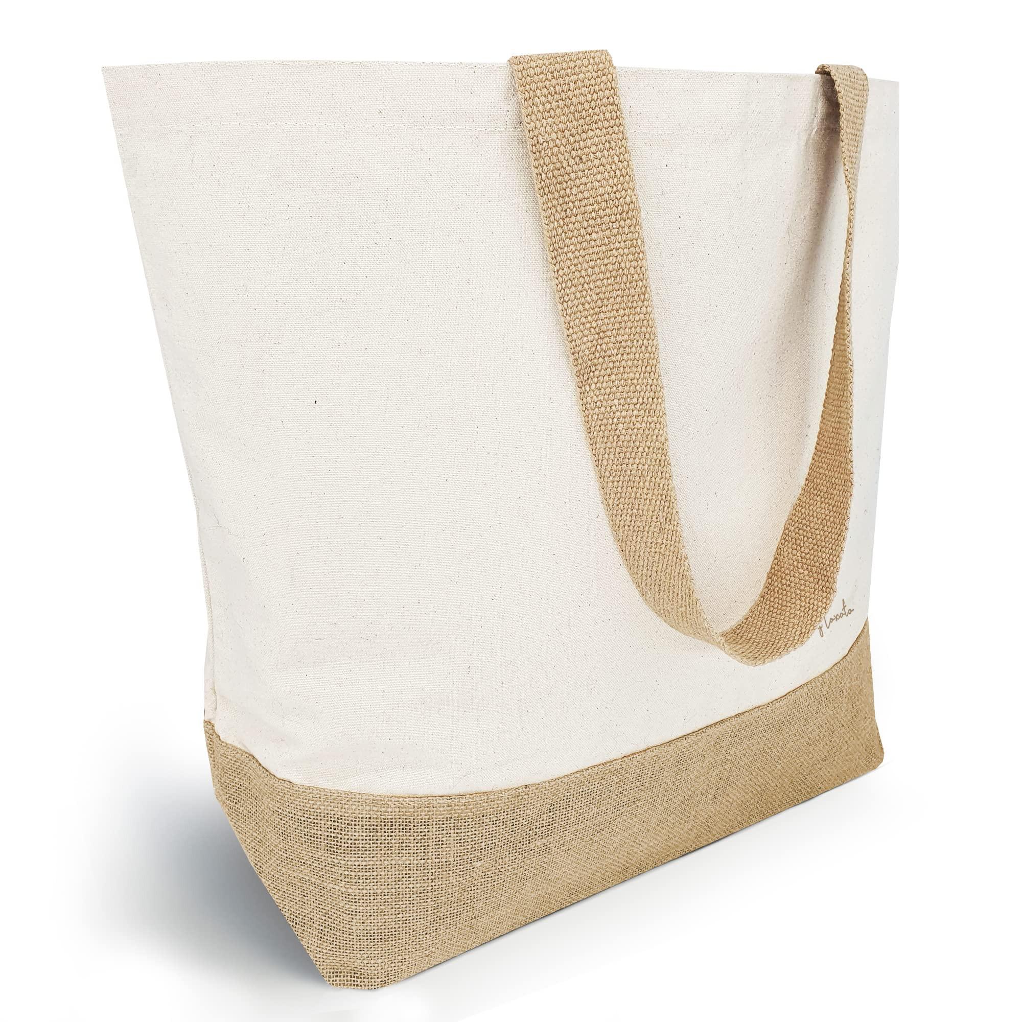 Only-bags.store  Sac en jute Shopper Sac à provisions Sac de bain 