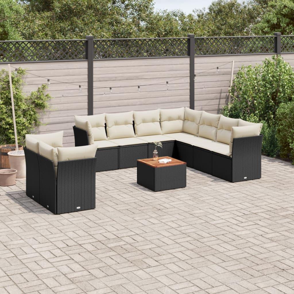 VidaXL set divano da giardino Polirattan  