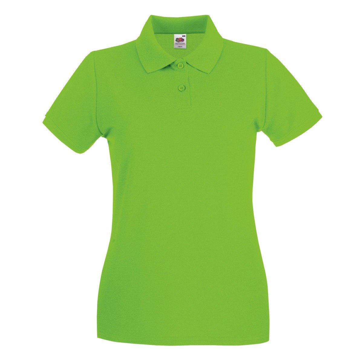 Image of Ladyfit Premium-kurzarm Polo Shirt Damen Limone L