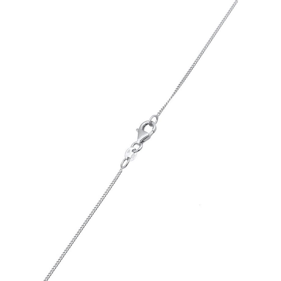 Elli  Schmuckset Rund Plättchen Kette Ohrstecker 