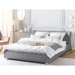 Beliani Bett mit Lattenrost aus Polyester Retro PARIS  