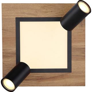 mutoni Plafonnier métal noir mat LED 30x30x18  