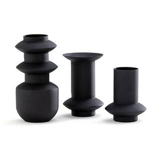 La Redoute Intérieurs Lot de 3 vases design en métal fer texturé Anaïa  