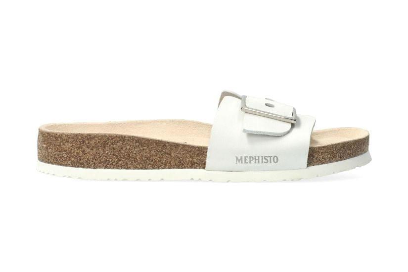 Image of Mabel - Leder Flip Flop Damen Weiss 35