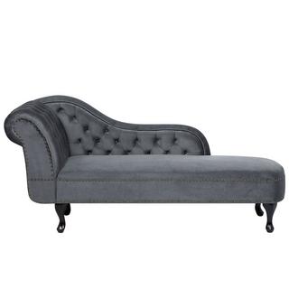 Beliani Chaise longue versione sinistra en Velluto Glamour NIMES  