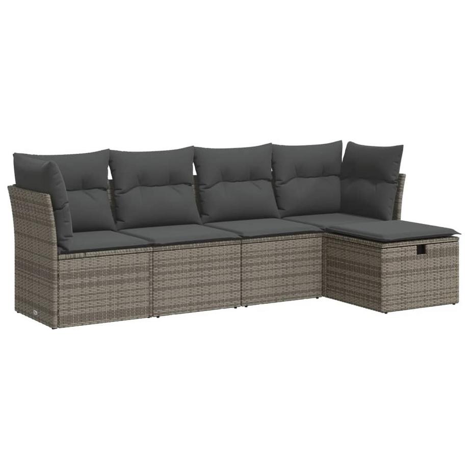 set di divani da giardino Polirattan