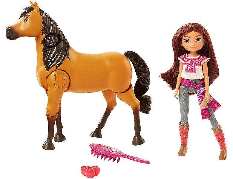 Mattel  Spirit Laufendes Spirit Pferd & Lucky Puppe 
