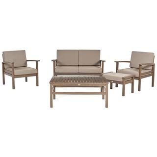 Beliani Lounge Set mit Tisch aus FSC® zertifiziertes Akazienholz Modern MANILA  