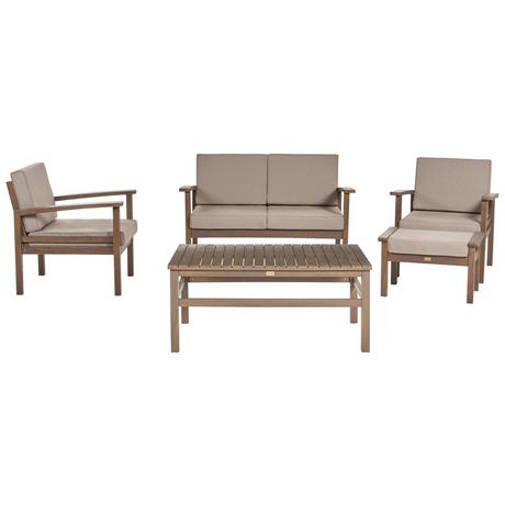 Beliani Lounge Set mit Tisch aus FSC® zertifiziertes Akazienholz Modern MANILA  