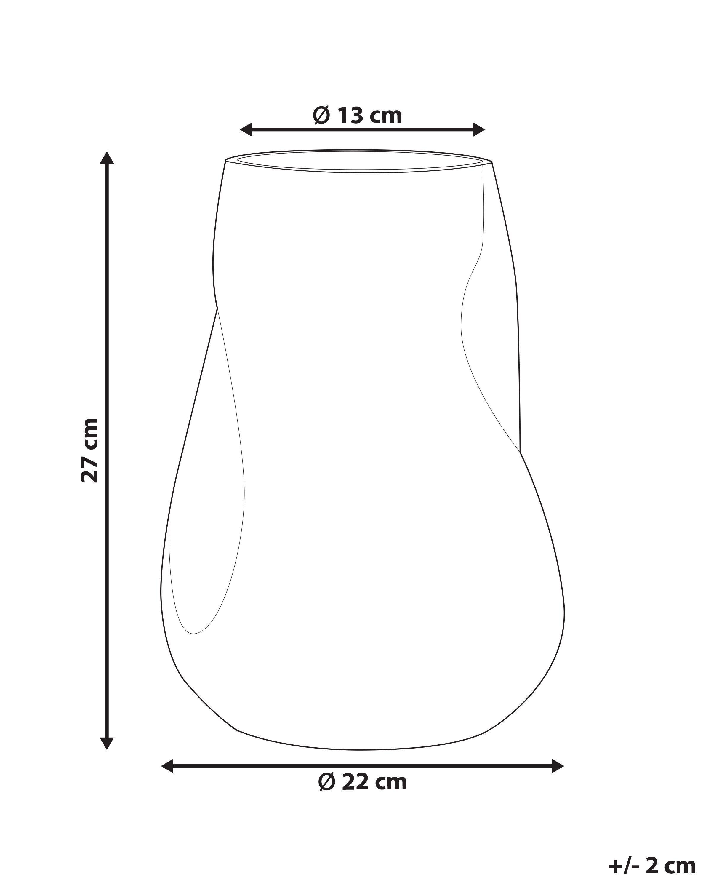 Beliani Vaso da fiori en Vetro Moderno IMEROS  