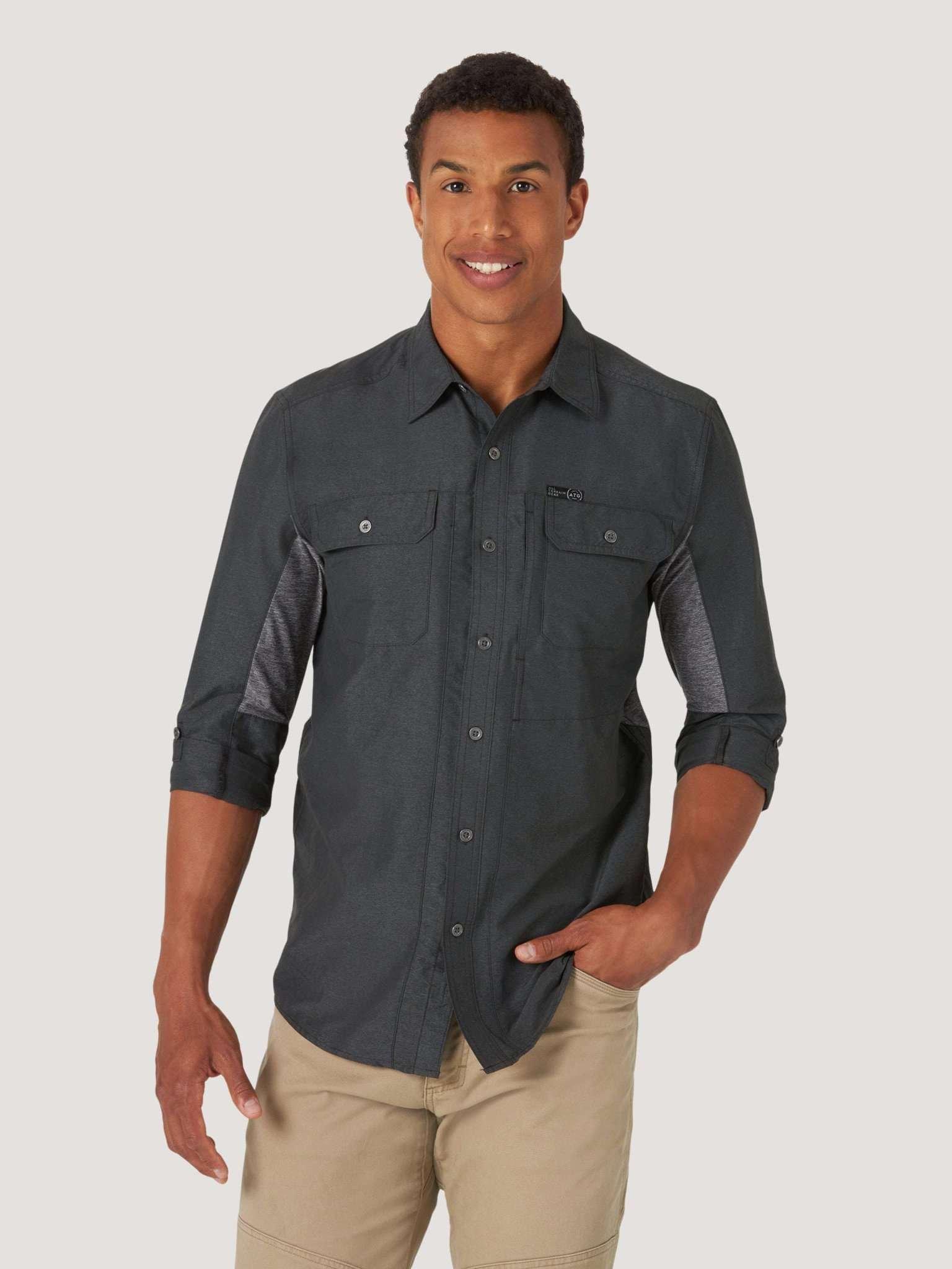 Wrangler  Chemise ATG Mixed Material 