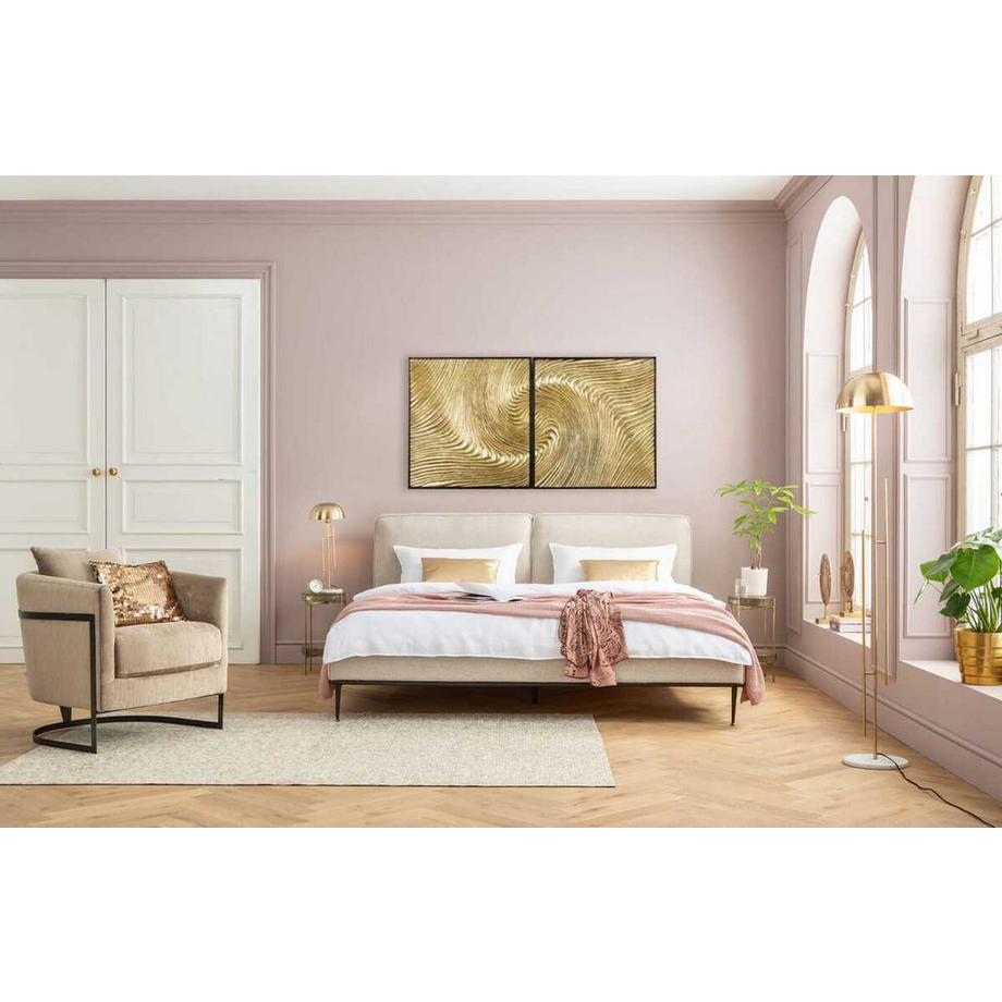 KARE Design Tableau-objet Wave or (set de 2)  