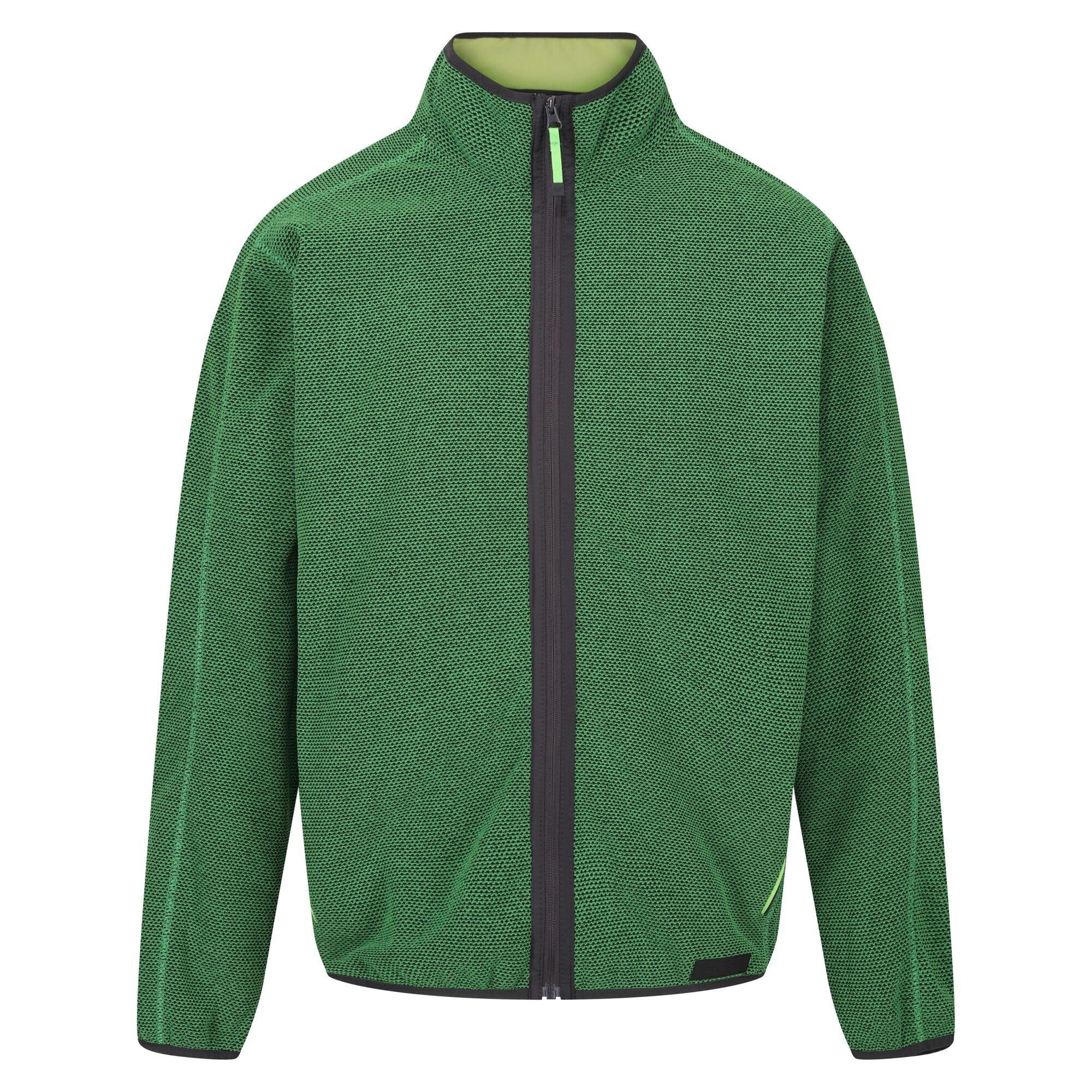 Image of Kinwood Fleecejacke Durchgehender Reißverschluss Herren Grün 3XL