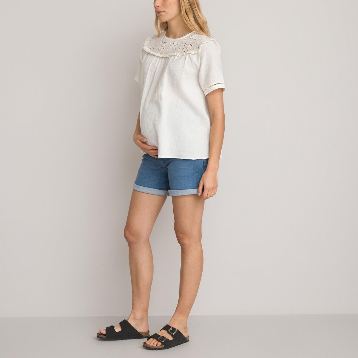 La Redoute Collections  Umstandsshorts aus Denim 