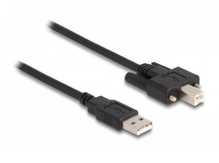 DeLock  87198 cavo USB 1 m USB 2.0 USB A USB B Nero 