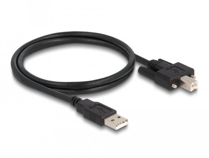 DeLock  87198 cavo USB 1 m USB 2.0 USB A USB B Nero 