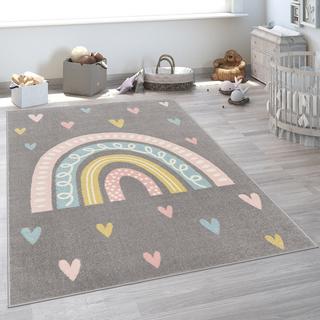 Paco Home Tappeto per bambini e arcobaleno  