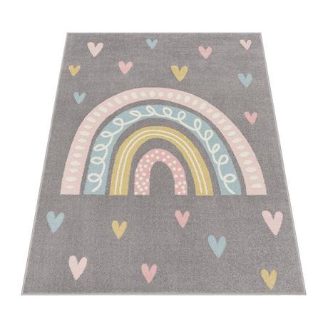 Paco Home Tappeto per bambini e arcobaleno  