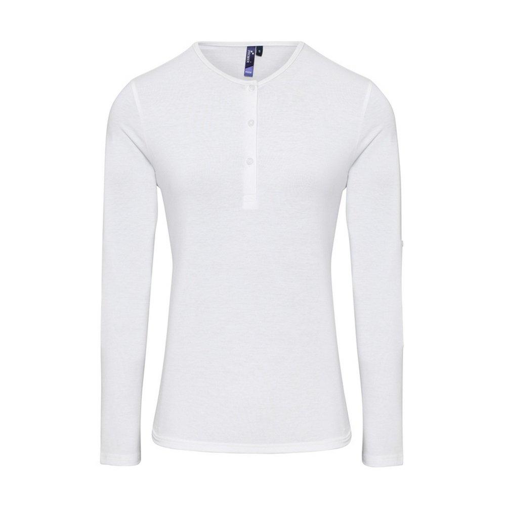 Image of Tshirt Long John, Langärmlig Damen Weiss M