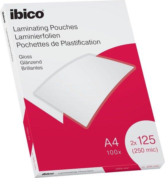Image of Ibico IBICO Laminiertasche A4 627318 glanz, 125my 100 Stk - 100Stück