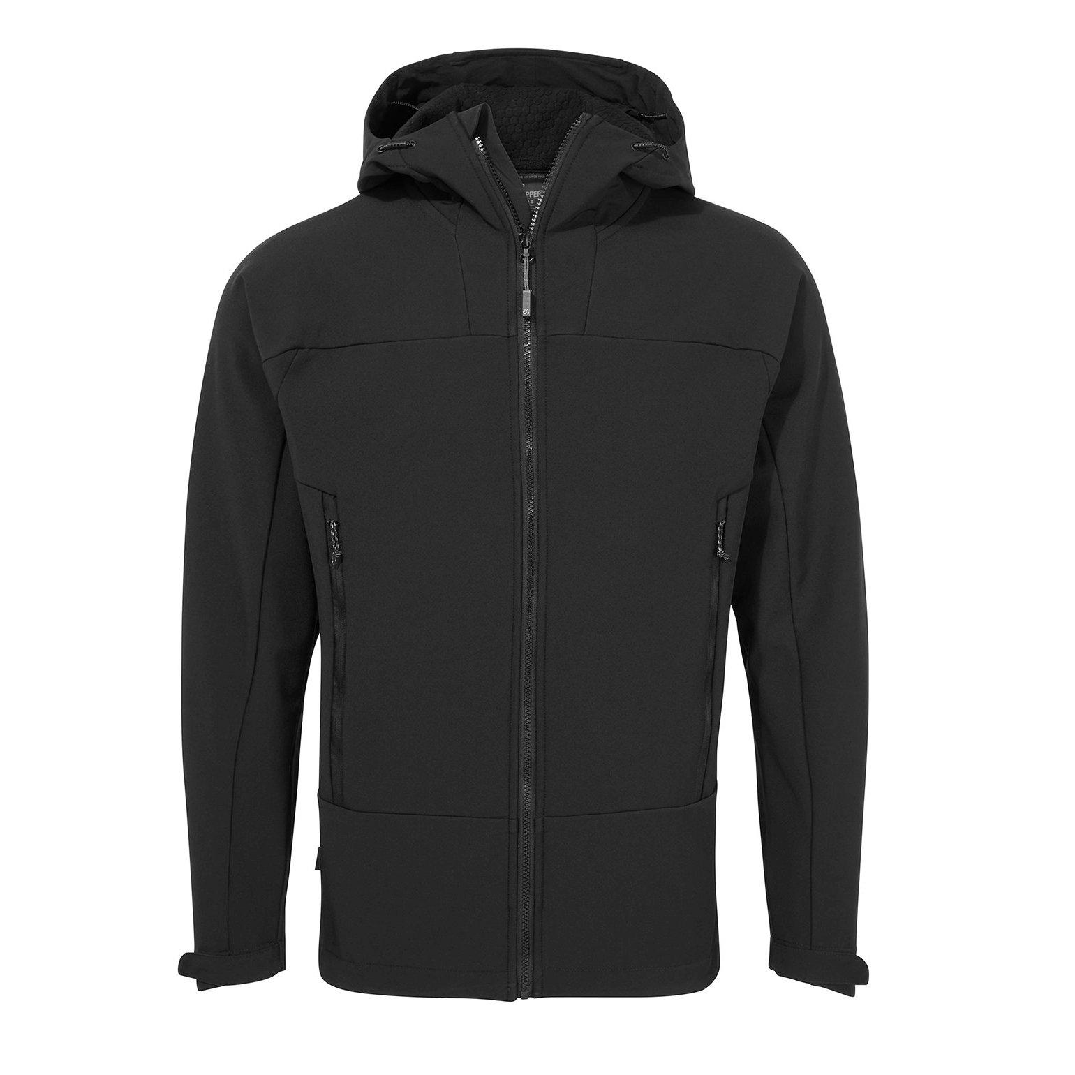 Image of Expert Softshelljacke Mit Kapuze Aktiv Herren Schwarz XL