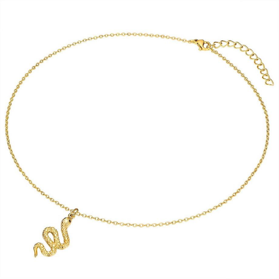 Lulu & Jane  Kette mit Anhänger Edelstahl gelbgold 