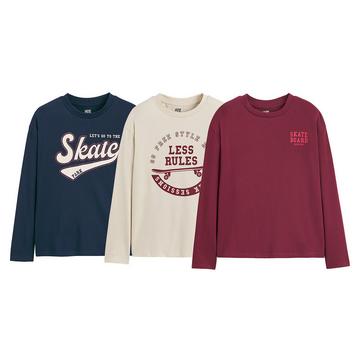 3er-Pack Langarm-Shirts  Skating