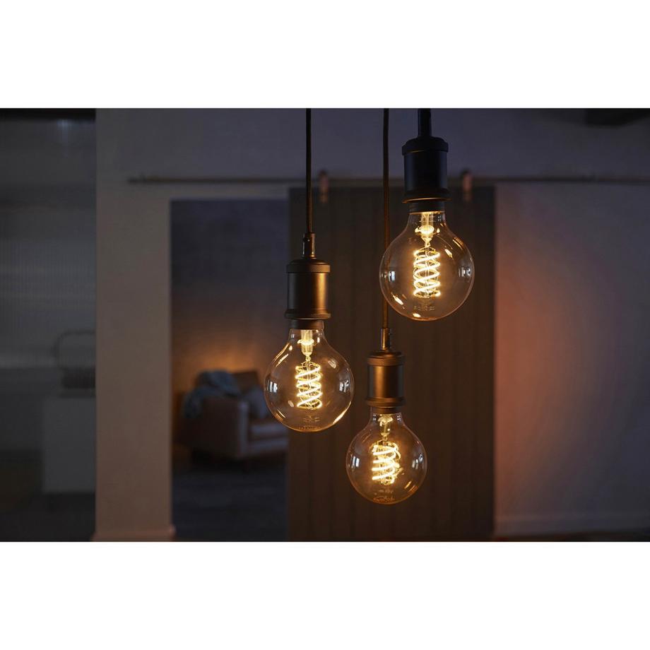 PHILIPS Tonalità Filamento Bianco E27 Globo G93  