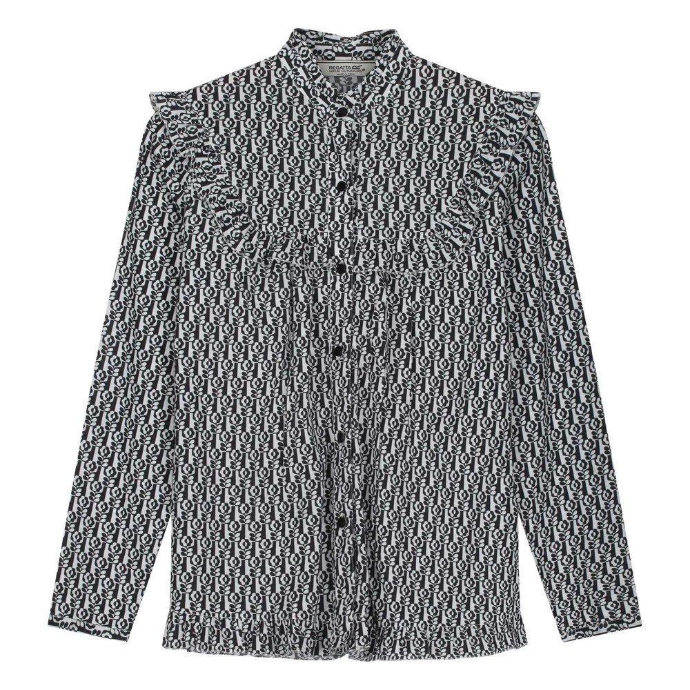 Image of Orla Kiely Bluse Rüschen Damen Schwarze Johannisbeere 38