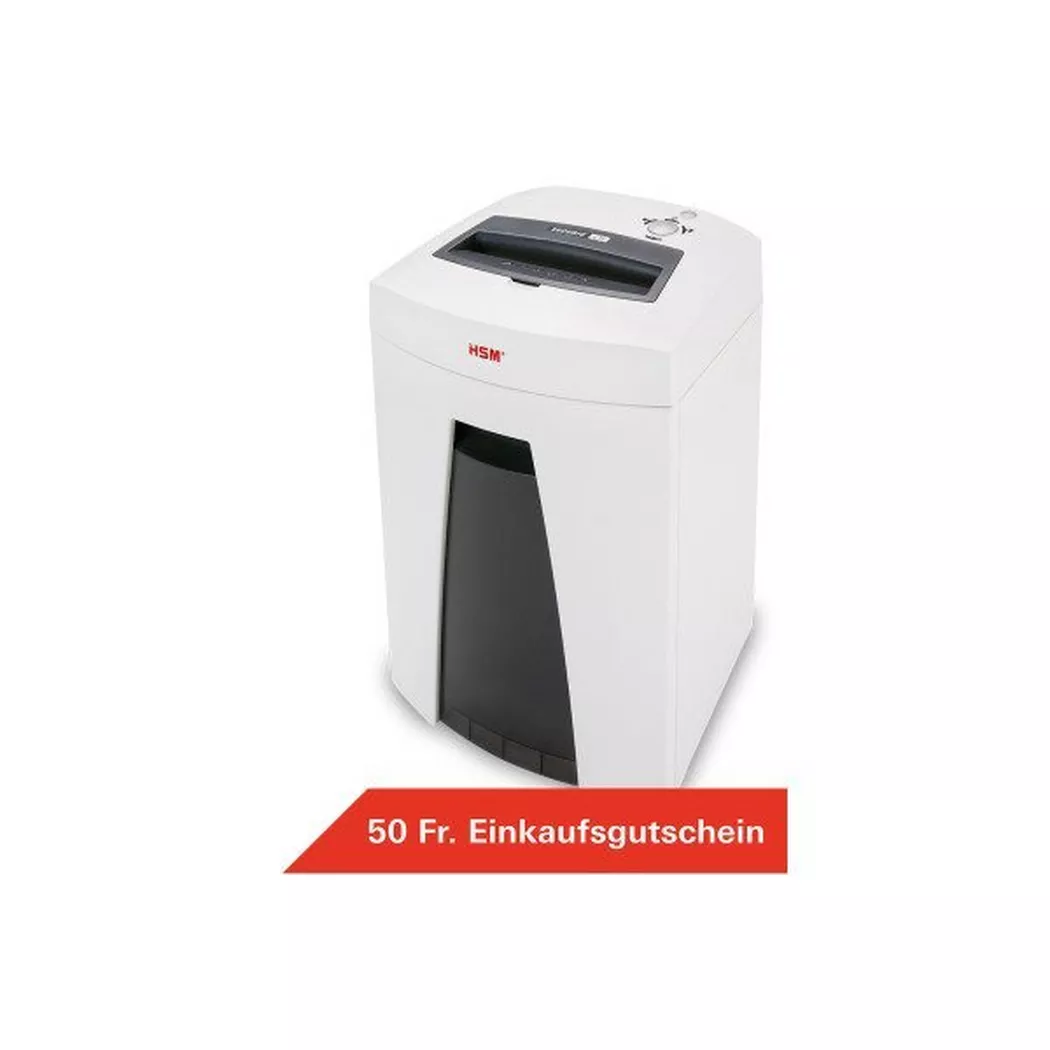 HSM – Aktenvernichter SECURIO C18 1913121 P-4, 25lt, Weiss Bunt