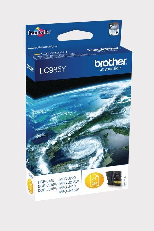 brother  BROTHER Tintenpatrone yellow LC-985Y DCP-J315W 260 Seiten 