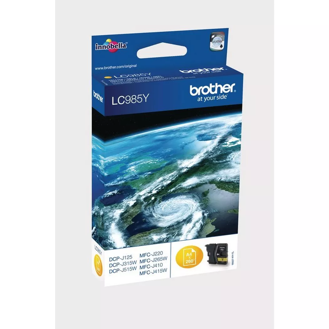 Brother – Tintenpatrone yellow LC-985Y DCP-J315W 260 Seiten, One Size