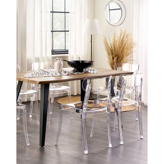 Beliani Set di 2 sedie da pranzo en Policarbonato Moderno COVINGTON  