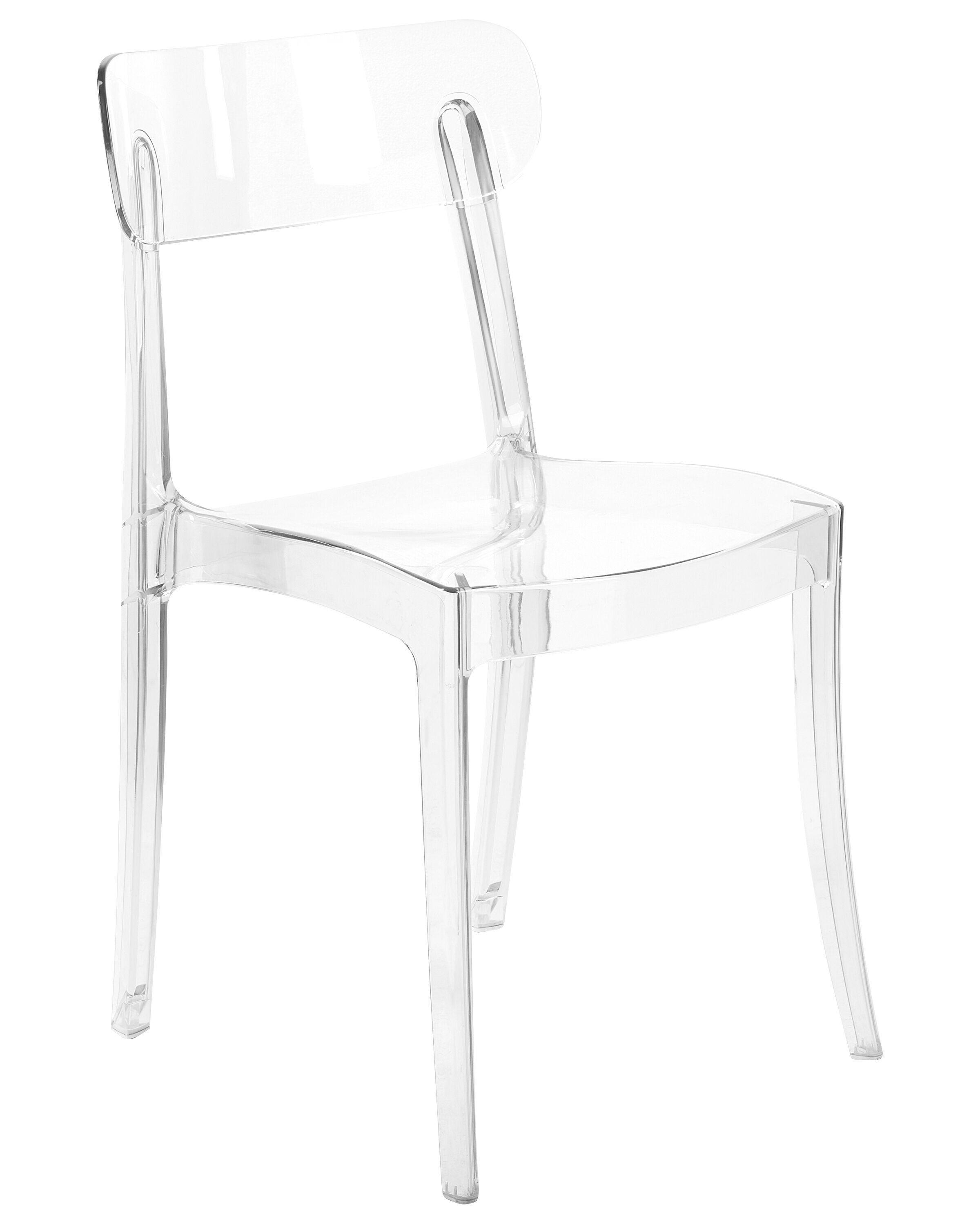 Beliani Lot de 2 chaises de salle à manger en Polycarbonate Moderne COVINGTON  
