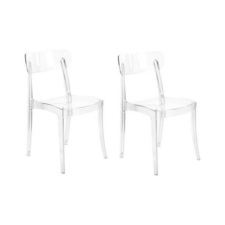 Beliani Set di 2 sedie da pranzo en Policarbonato Moderno COVINGTON  
