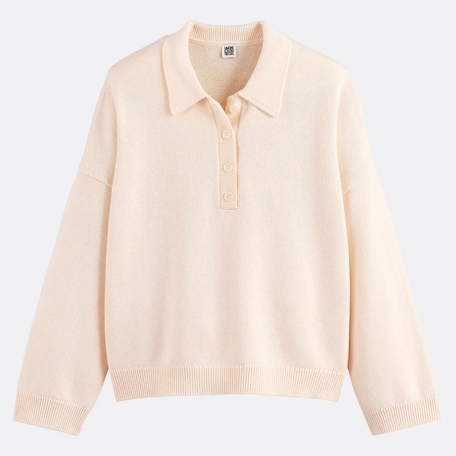 La Redoute Collections Pullover con collo polo  