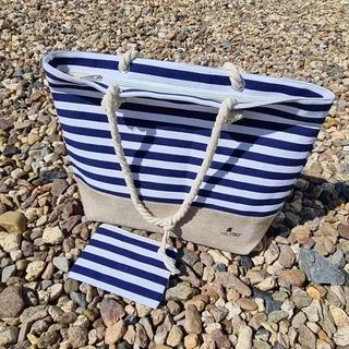 Malatec Gestreifte Strand Picknicktasche  