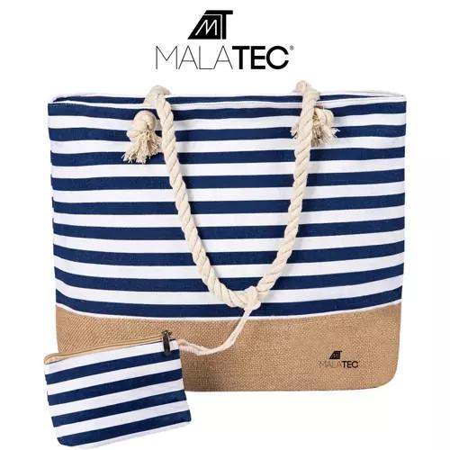 Malatec Gestreifte Strand Picknicktasche  