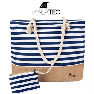 Malatec Gestreifte Strand Picknicktasche  