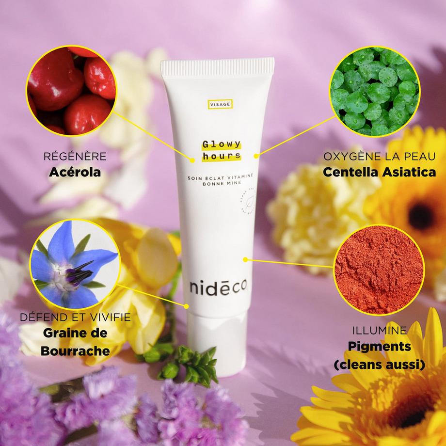 Nideco  Glowy Hours Vitaminreiche Pflege für einen strahlenden Teint 