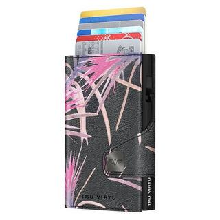 AVIATOR Wallet CLICK & slide Pineapple Flower, noir  